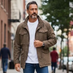 Men's Madewell Field Jacket In Cargo Green Size XXL